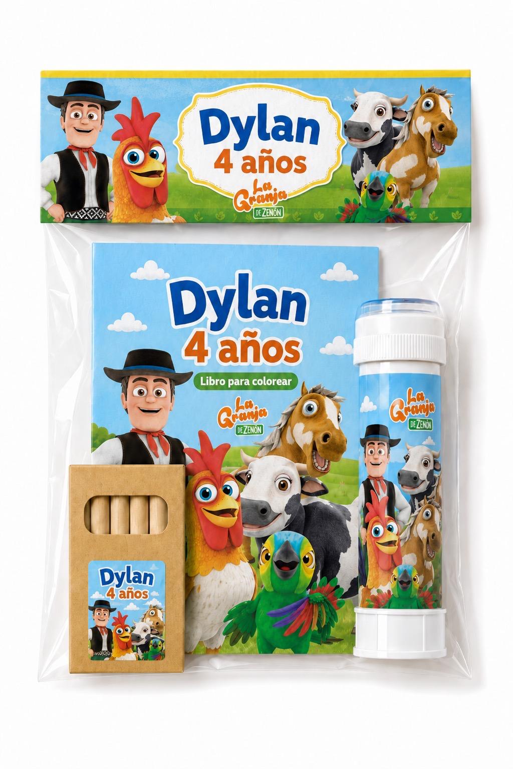 Librito para colorear con pinturas y burbujero