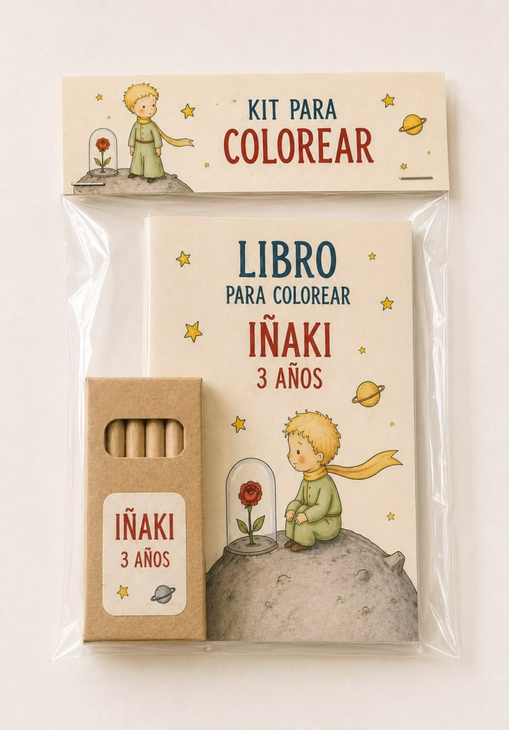Librito para colorear personalizado