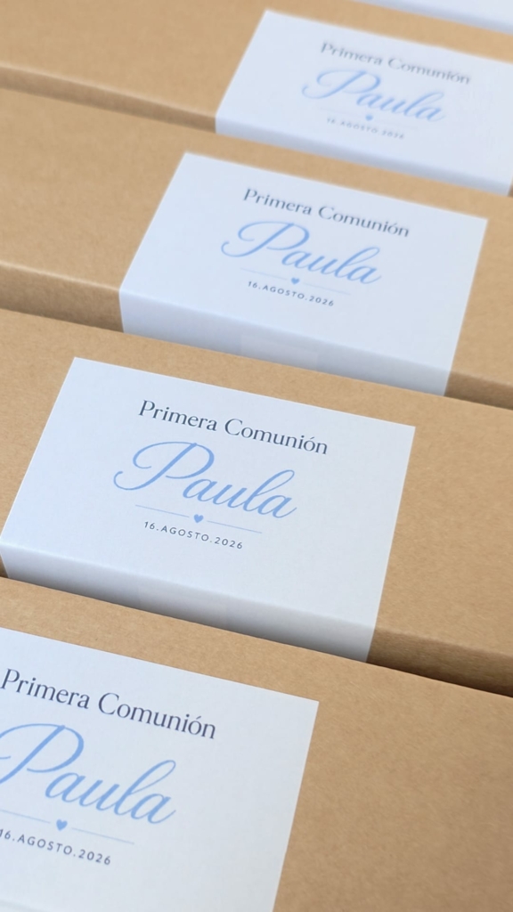 Yesitos de nombres para la comunión de Paula