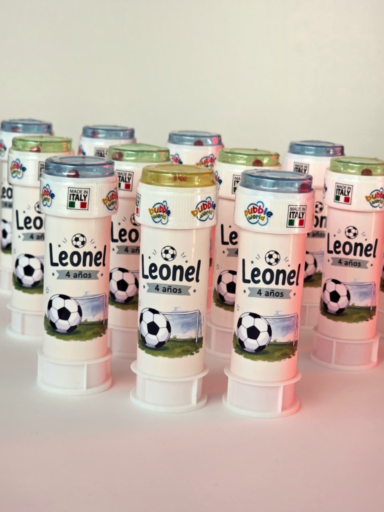 Burbujeros personalizados temática fútbol