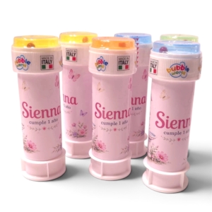Burbujeros personalizados temática Jardín Encantado